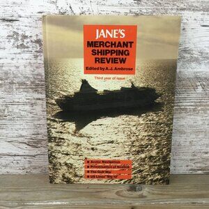 Janes Merchant Shipping Review Hardcover 1985 A.J. Ambrose Third Year Issue